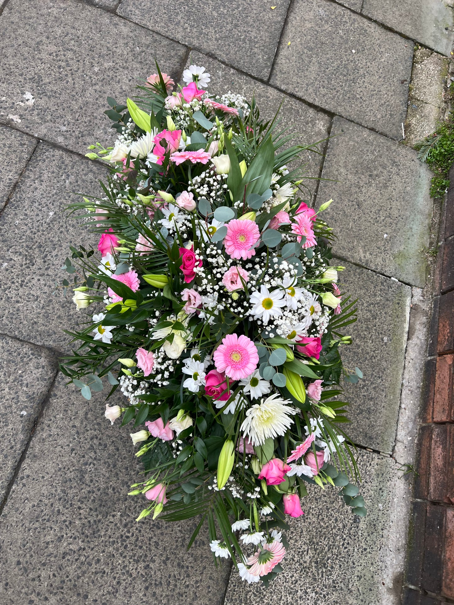 Deluxe Coffin Spray Flowers for Funeral Casket Flowers