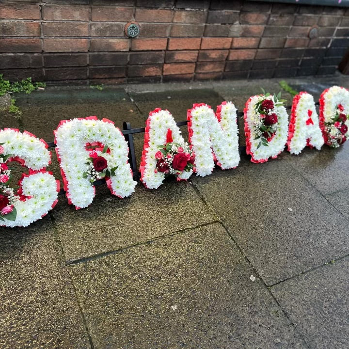Grandad Funeral Flowers Letters
