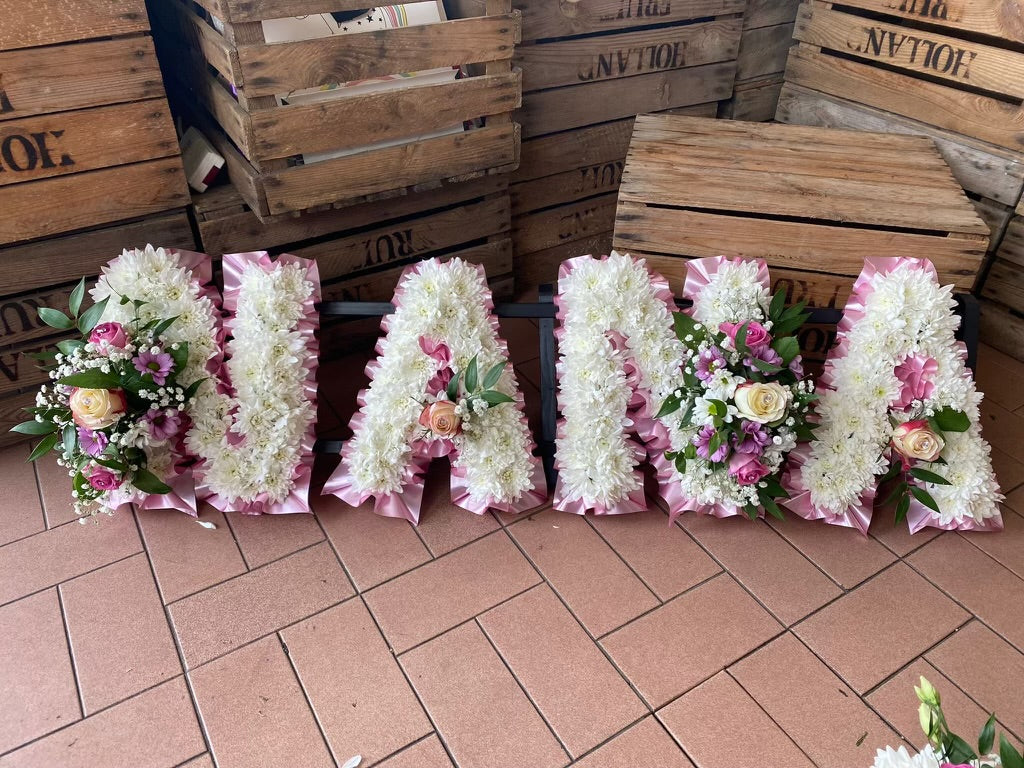 Nana Funeral Flowers Letters