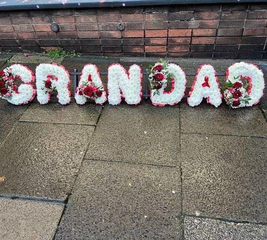 Grandad Funeral Flowers Letters