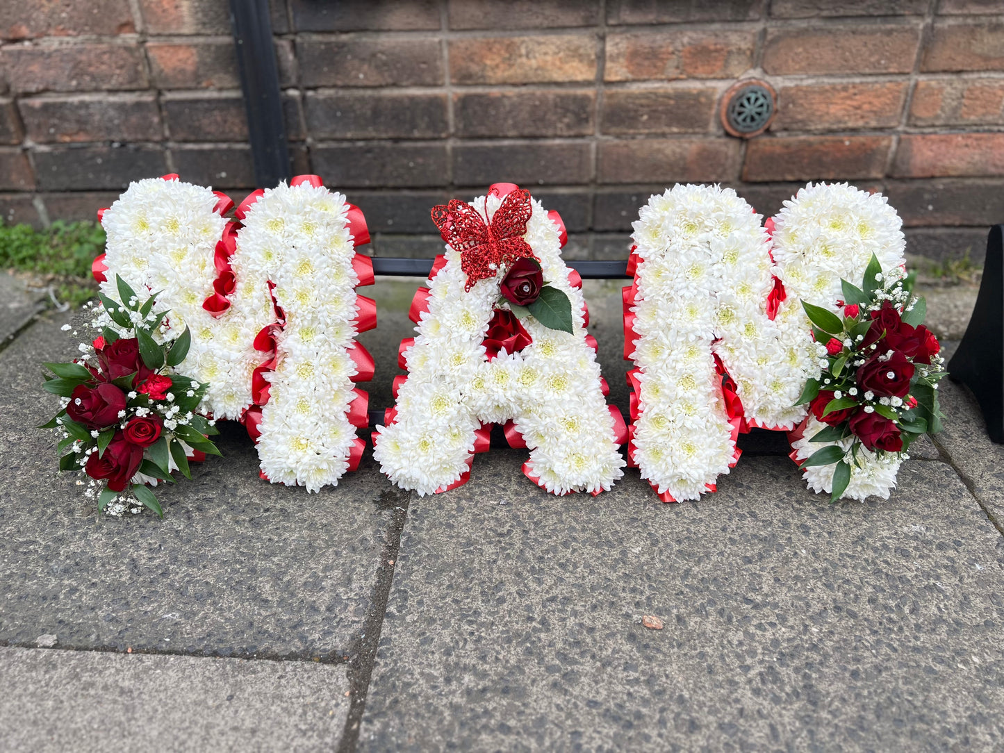 Funeral Flowers Letters - Mam Funeral Flowers