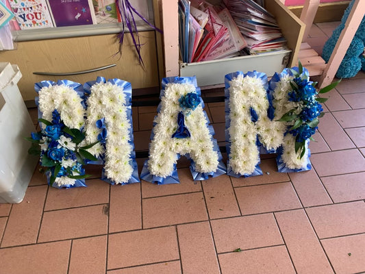 Funeral Flowers Letters - Mam Funeral Flowers