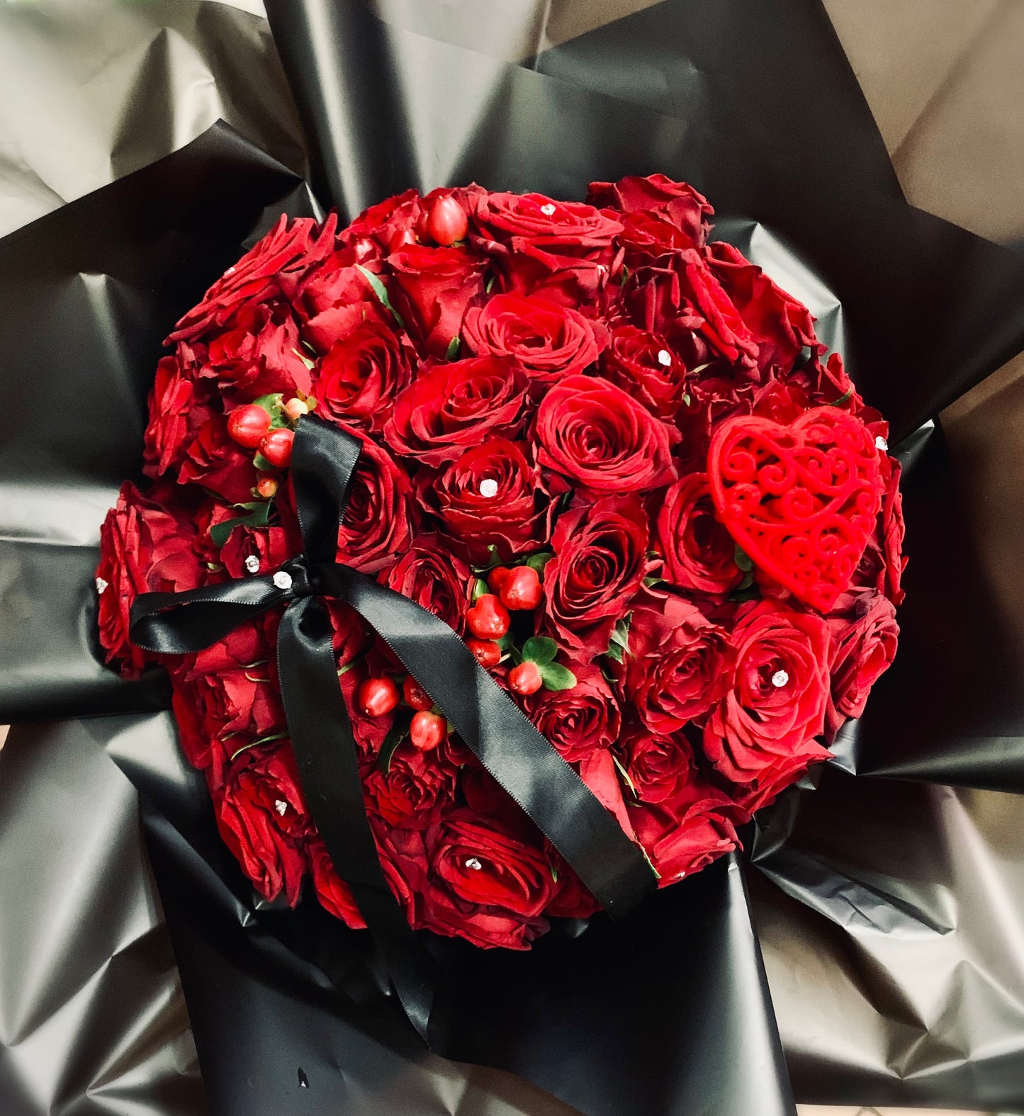 Red Rose Bouquet - 10, 20, 50, 100 Red Roses Bouquet