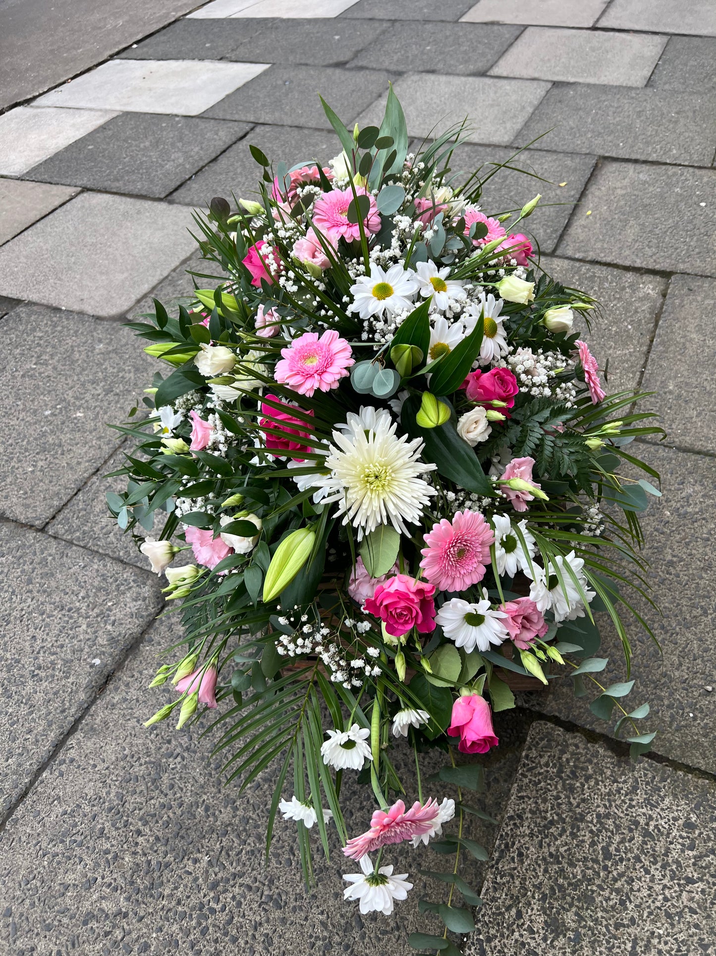 Deluxe Coffin Spray Flowers for Funeral Casket Flowers