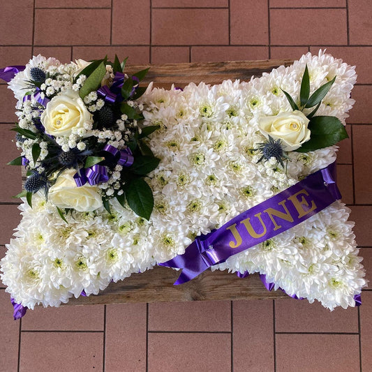 Funeral Flower Arrangements - Based Pillow Funeral Flowers