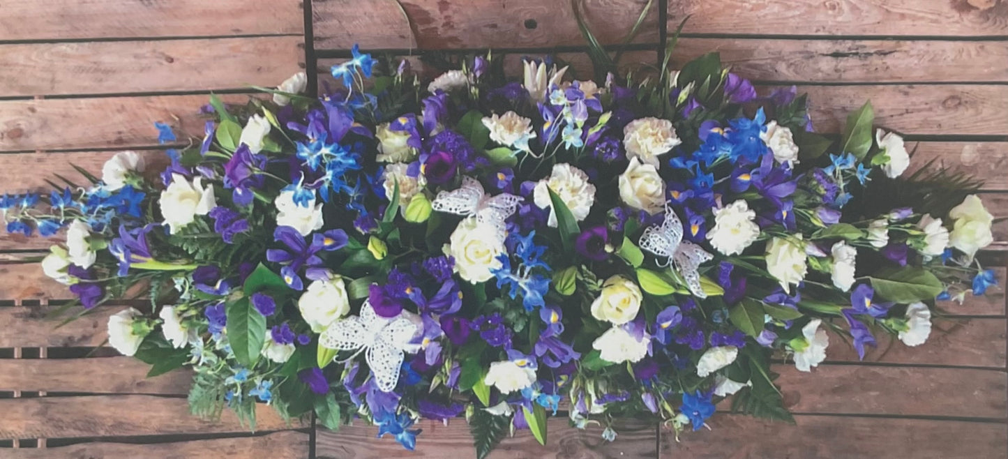 Deluxe Coffin Spray Flowers for Funeral Casket Flowers