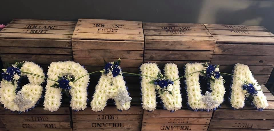 Funeral Flowers Letters GRANDA