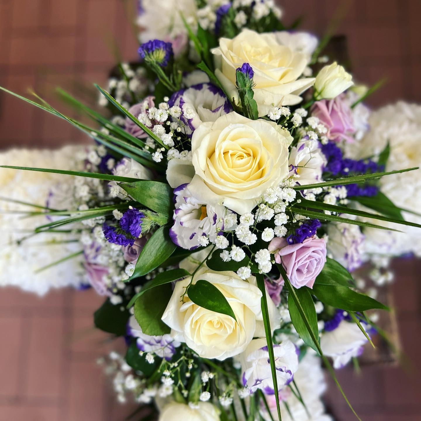 Funeral Cross Flowers
