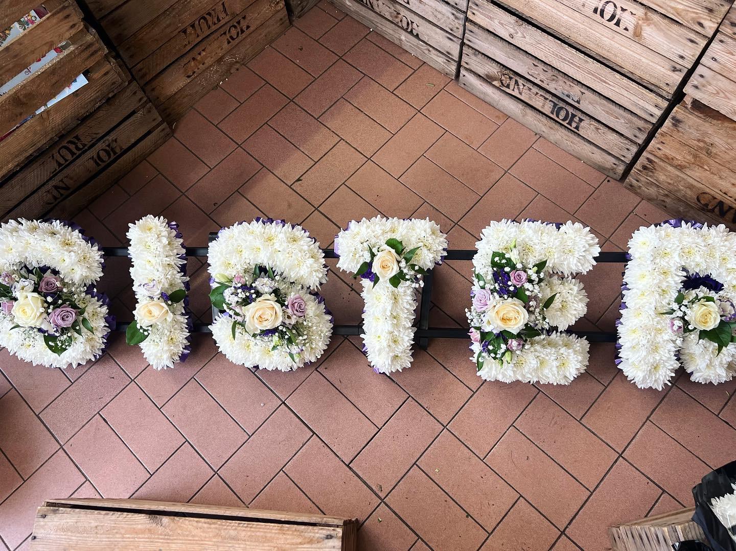 Funeral Flowers Letters - Sister Funeral Flowers