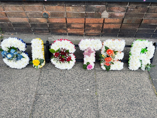 Funeral Flowers Letters - Sister Funeral Flowers
