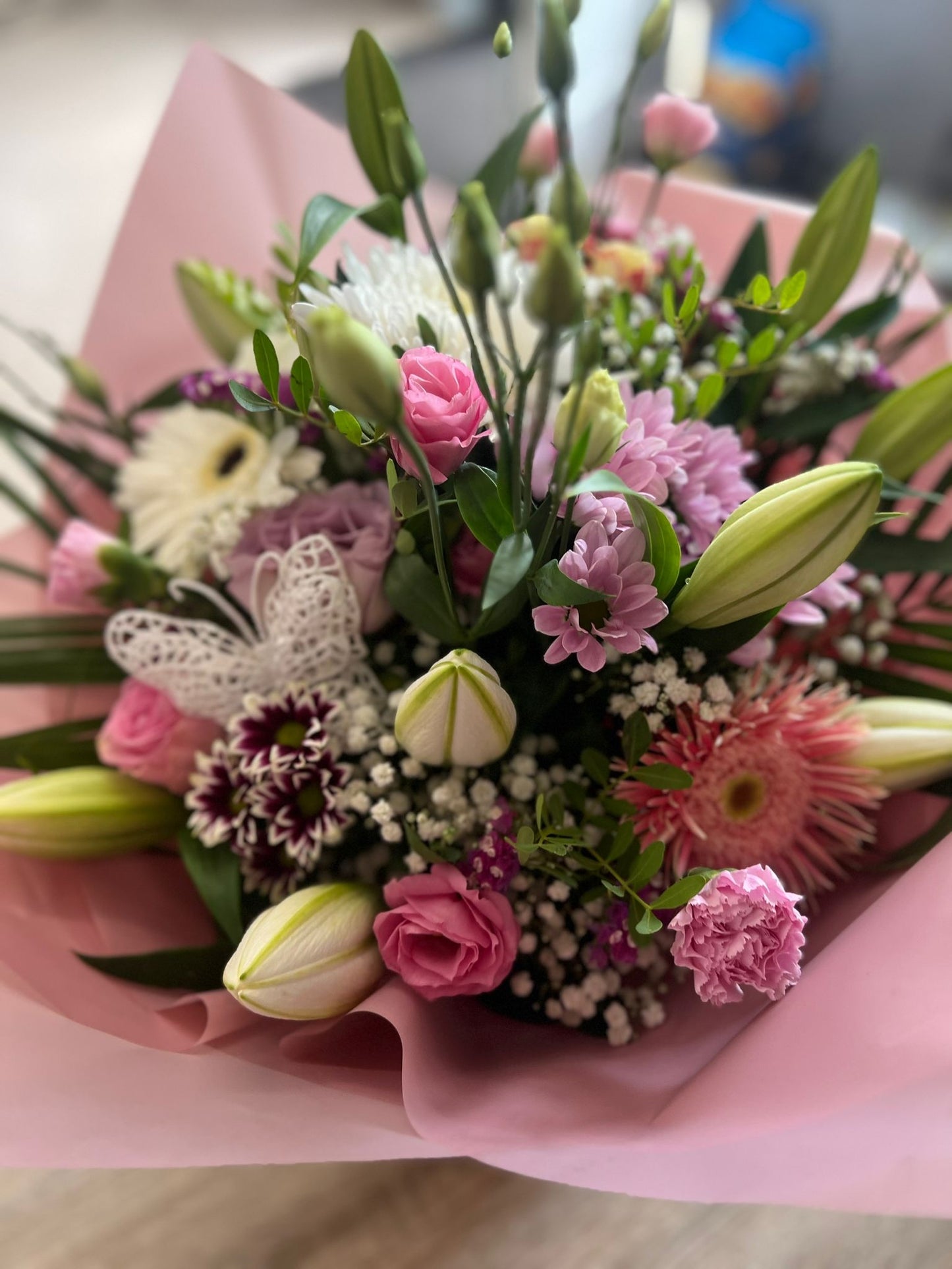 Mixed Pink Flower Bouquet