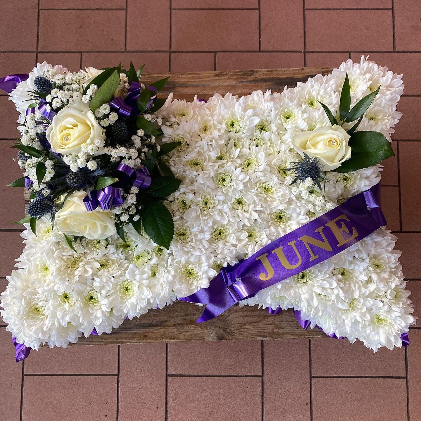 Funeral Flower Arrangements - Based Pillow Funeral Flowers