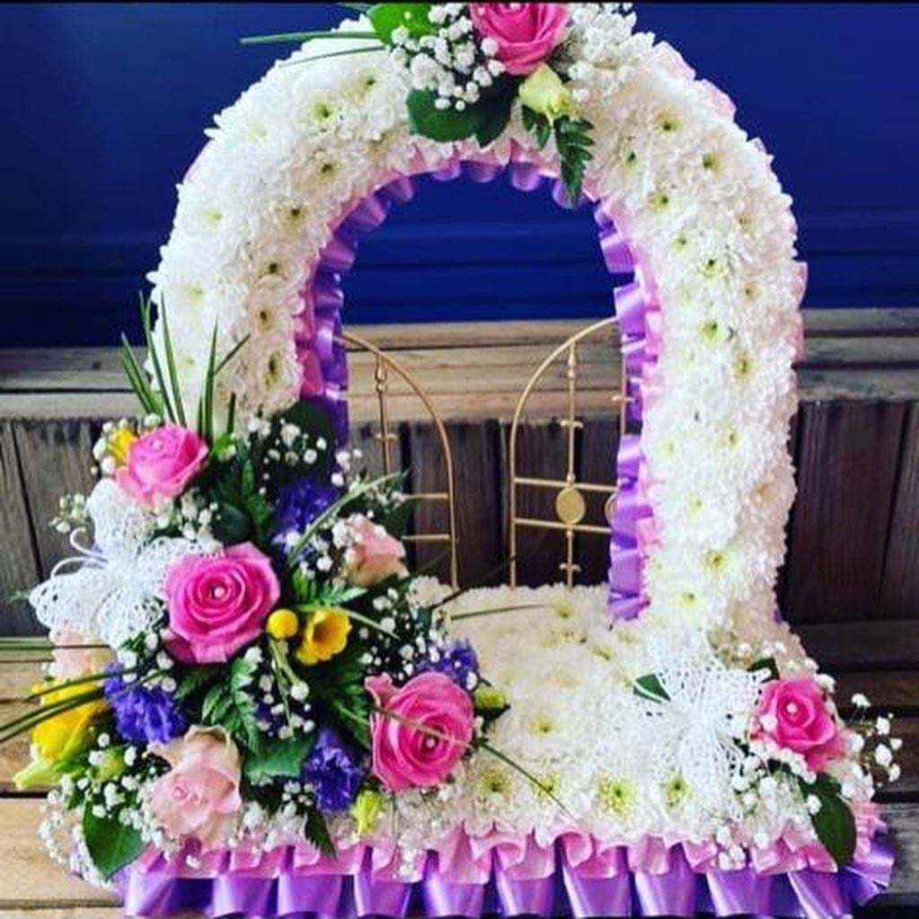 Flower Arch for Funeral - Flowering Arches Multiple Colours