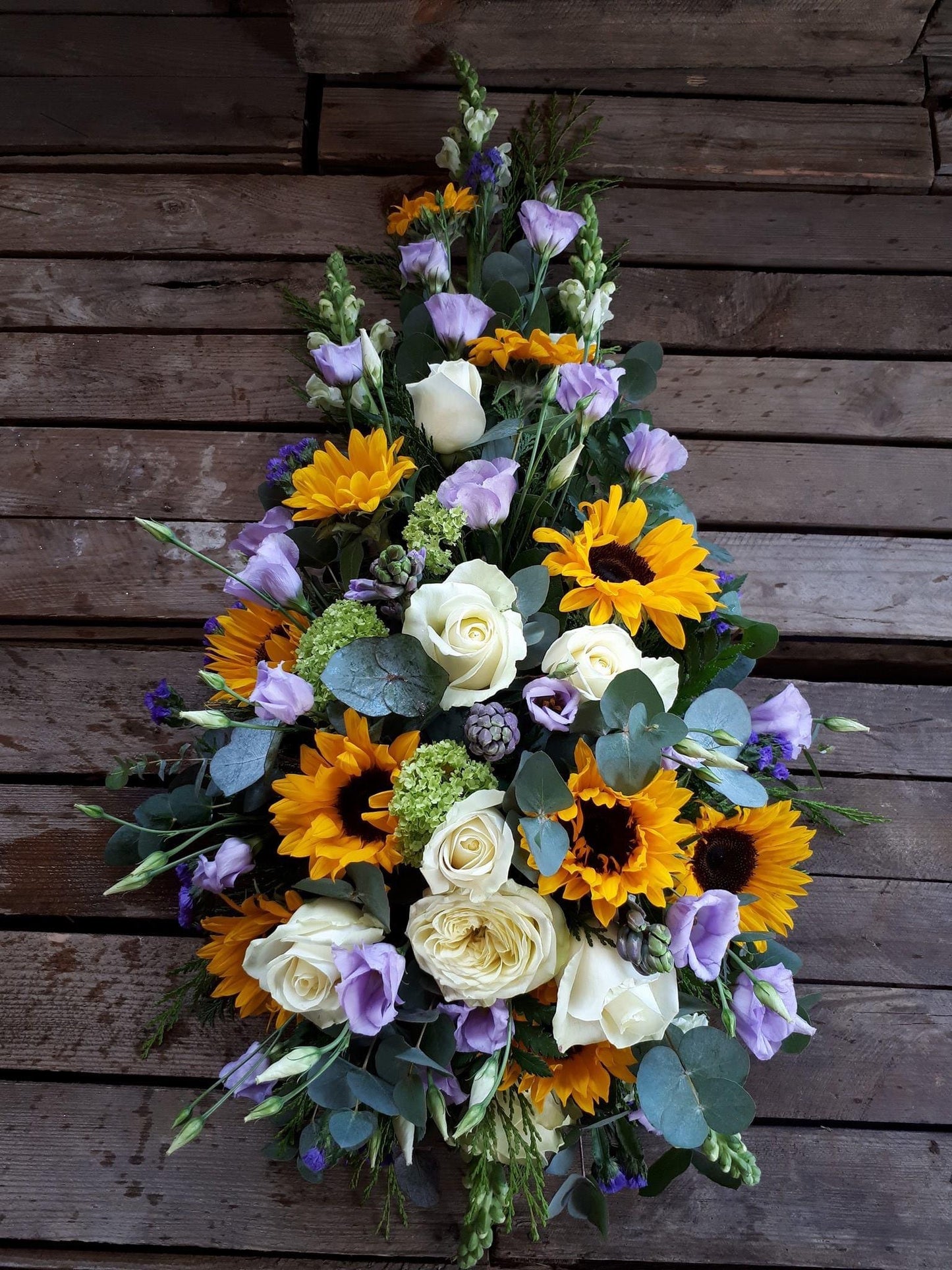 Teardrop Funeral Flower Arrangements