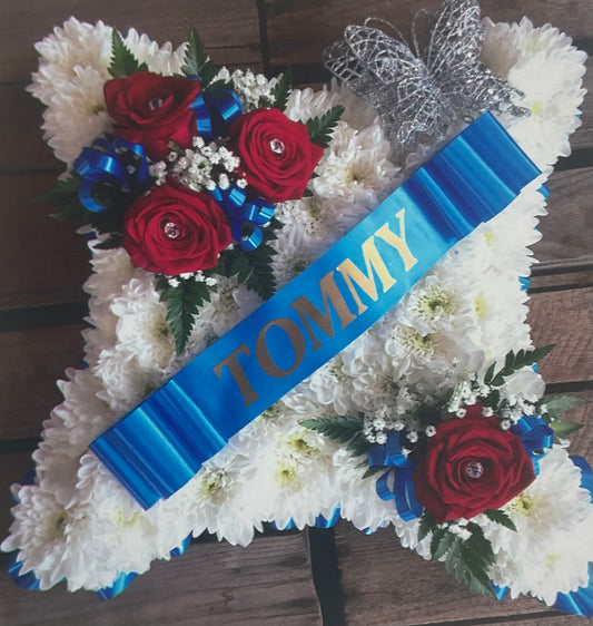 Funeral Flower Arrangements - Based Cushion Funeral Flowers