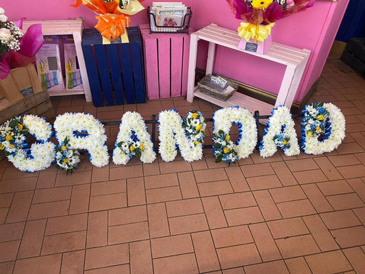 Grandad Funeral Flowers Letters