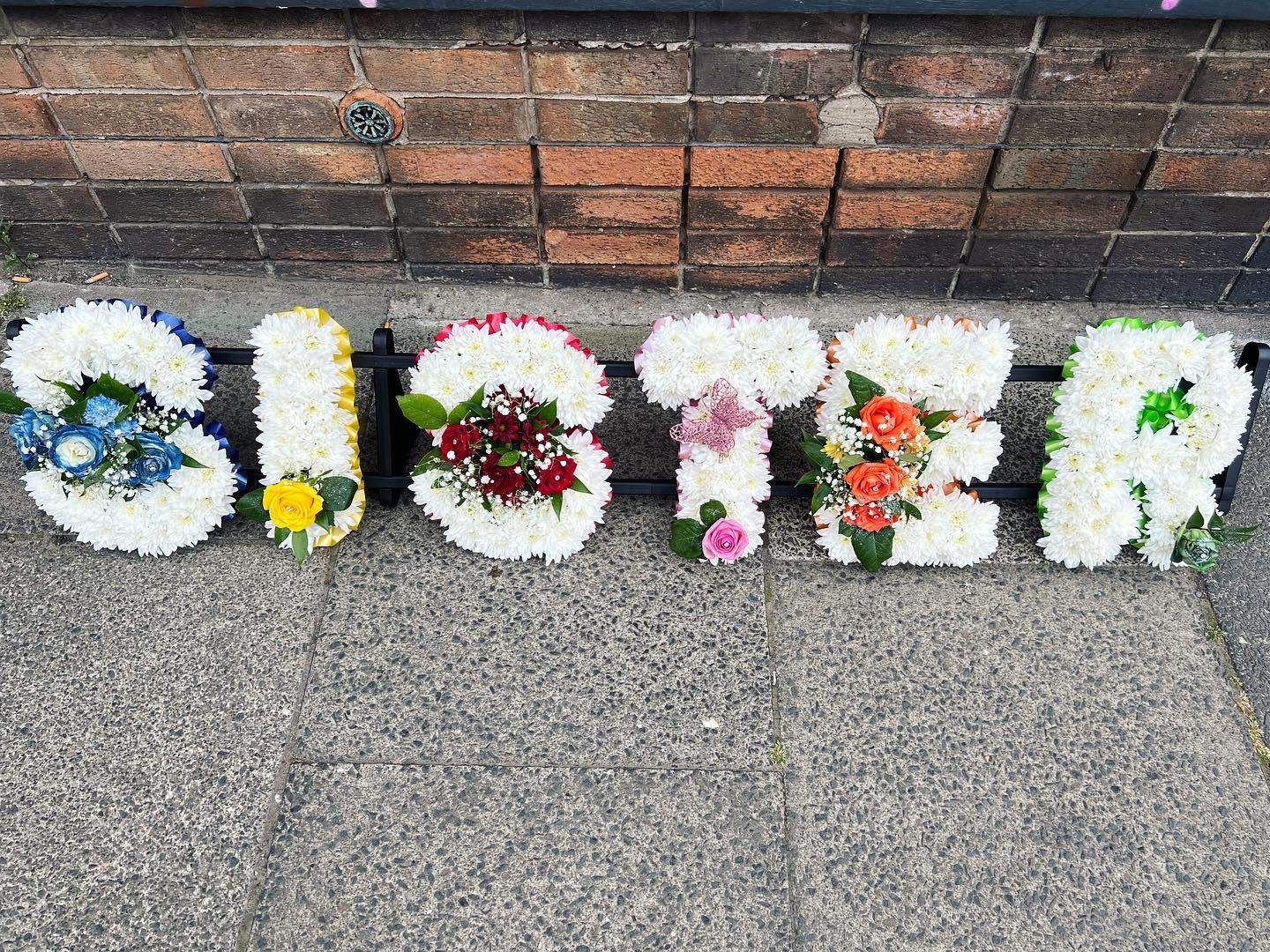 Funeral Flowers Letters - Sister Funeral Flowers
